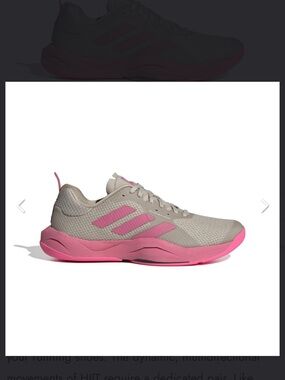 Adidas Women's Gray and Pink Athletic Running Shoes Size 8